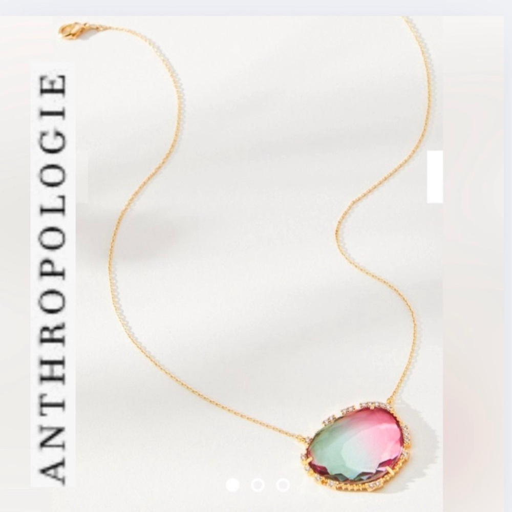 NWT! ANTHROPOLOGIE X ZEYZEY JEWELRY NECKLACE! 24K GOLD PLATED! STUNNING! - Picture 5 of 7